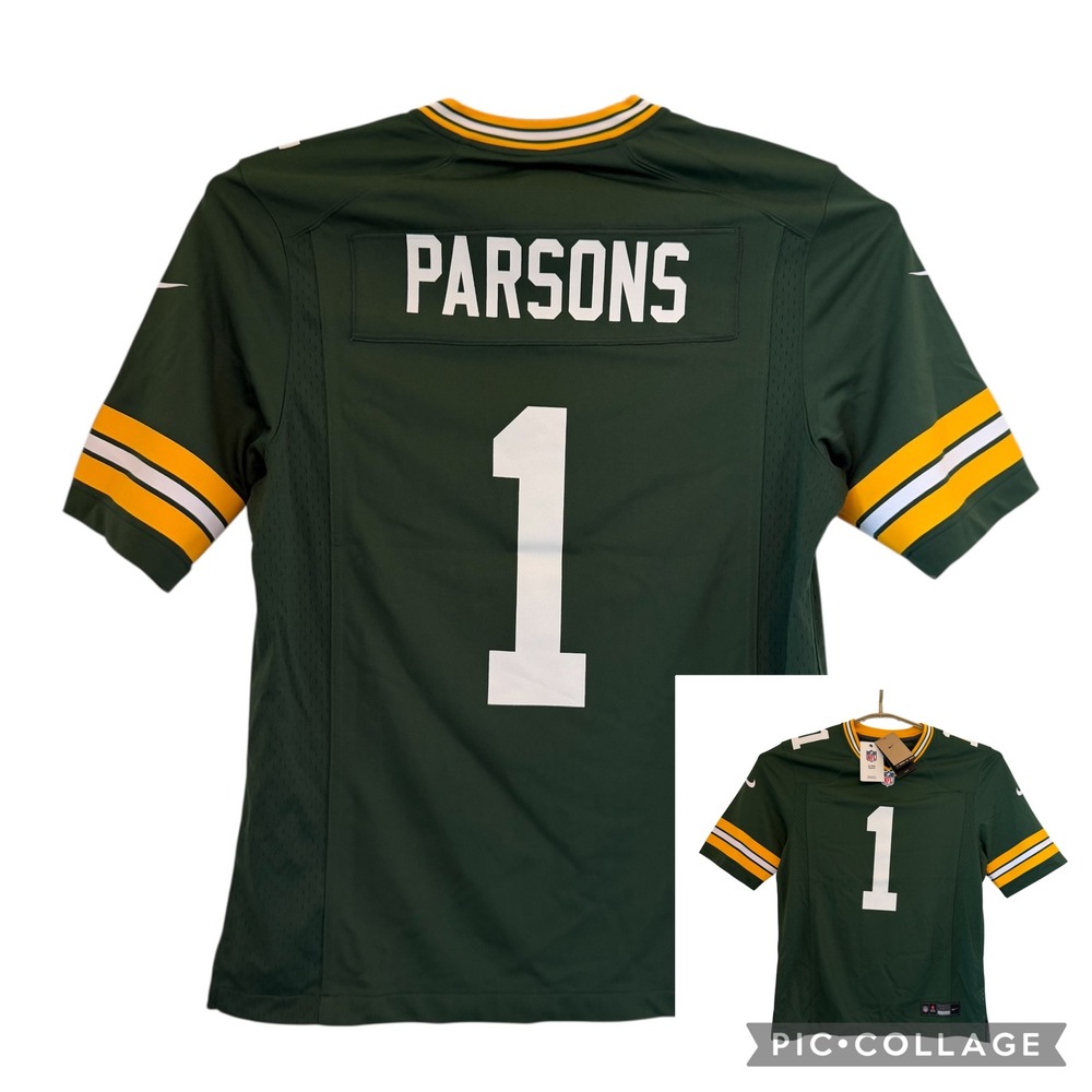 Nike Green Bay Packers Micah Parsons 1 Jersey Medium Green NFL NEW 67NM-GPGH